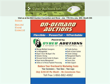 Tablet Screenshot of cyberauctions.info